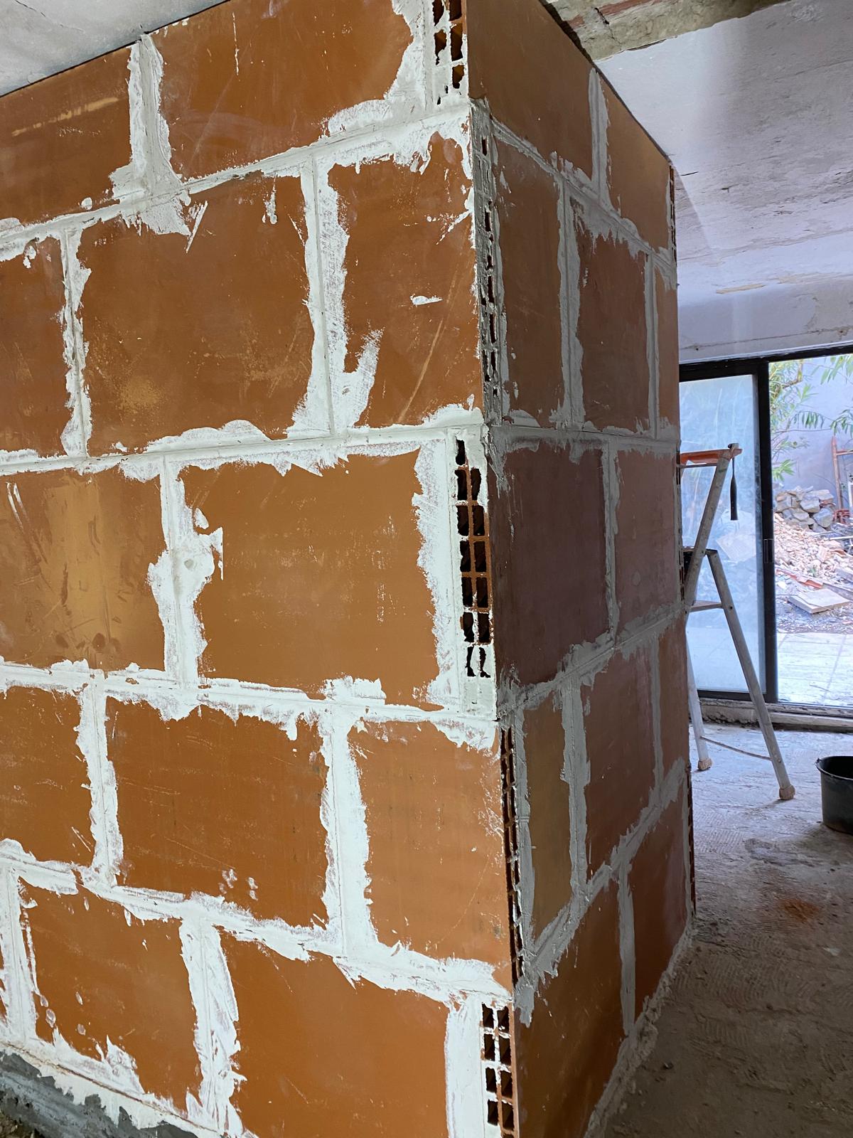 Lavorazioni in situ — cantiere edile
